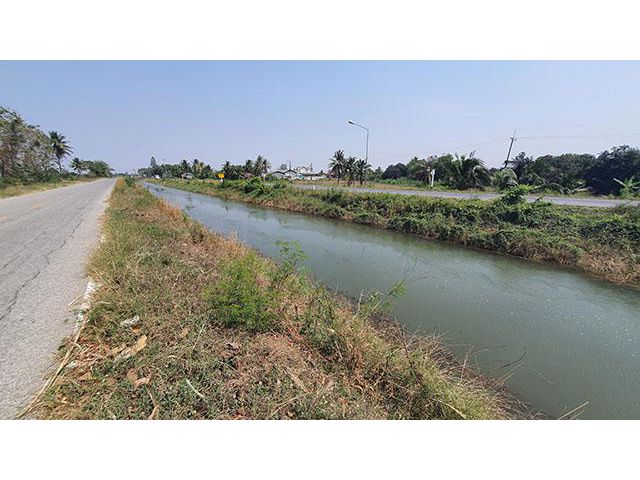 ฮวงจุ้ยดี ทำเลเยี่ยม ที่สวย ราคาถูก ติดทาง 3 ด้าน ติดคลองชลประทานใหญ่ ที่ดินสูง