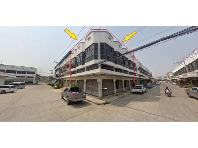 ขายอาคารพานิชย์ 2 ชั้น  4 ห้อง ตำบลเมืองปัก อำเภอปักธงชัย นครราชสีมา เนื้อที่ 47 ตารางวา