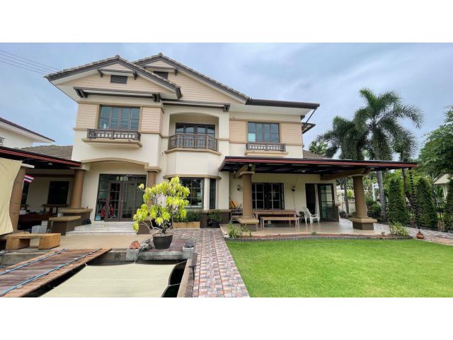 ขายบ้านเดี่ยว มัณฑนา วัชรพล–รามอินทรา 1 ที่ดินใหญ่ 134 ตร.วา ต้นโครงการ ใกล้สวน