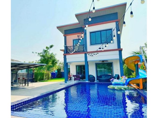ขายบ้านพลูวิลล่า ใกล้หาดจอมเทียน พัทยา บางละมุง ชลบุรี