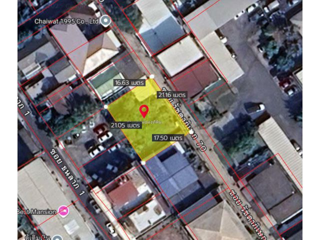 ที่ดินทำเลงาม ปากซอยรัชดา70 135ม.ถนน รัชดาภิเษก