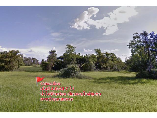ขายที่ดินเปล่า 4-0-49.7 ไร่ 10 กม จากใจกลางเมือง ท่าฮางโฮง สกลนคร