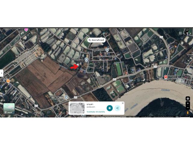 ขาย บ้านพร้อมที่ดิน ฉะเชิงเทรา ต.บางพระ พื้นที่ขนาด 150ตรว.