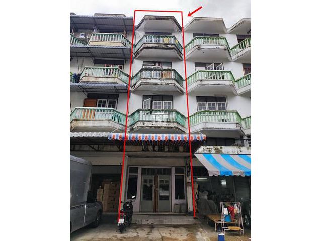 ขาย อาคารพาณิชย์ 4.5 ชั้น 1 คูหา ถนนนประดิษฐ์มนูธรรม เนื้อที่ 19.