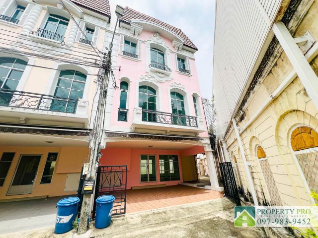 ขาย บ้าน ทาวน์โฮม 3 ชั้น บ้านกลางเมือง Monte Carlo รัชวิภา ขนาด 54 ตรว 282 ตรม หลังริม ใกล้ SRT วัดเสมียนนารี เกษตรศาสตร