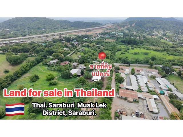 Land for sale with mountain view in Thailand, Saraburi