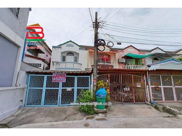 ทาวน์เฮาส์ หมู่บ้าน อัมรินทร์นิเวศน์ 3 ผัง 3 แยก 7 (ซอยสายไหม 20) เนื้อที่ 17.1 ตารางวา ใกล้ตลาดเอ.ซีสายไหม เขตสายไหม