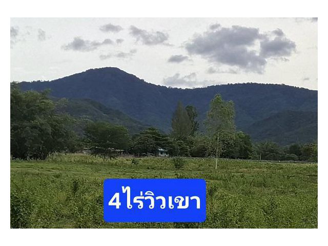 ที่ดิน4ไร่ โฉนดครุฑแดง วิวเขาบ้านคา ถนนลาดยาง ไฟฟ้าประปา เหมาะอยู่อาศัยหลังเกษียณ