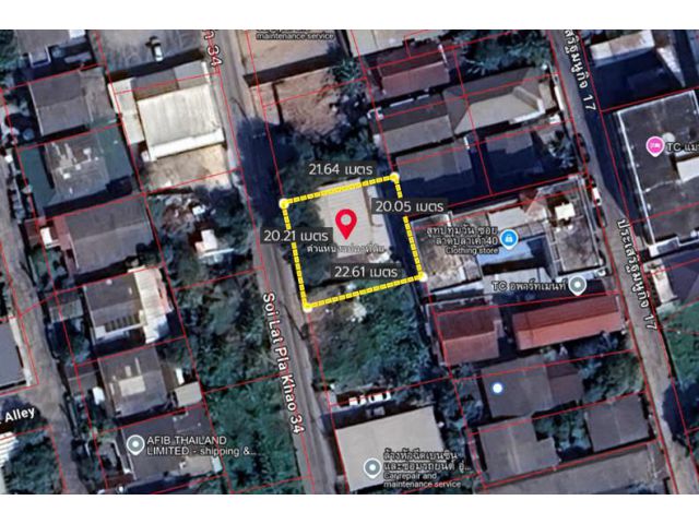 ขายที่ดิน 104ตรว.พร้อมสิ่งปลูกสร้าง ประเสริฐมนูกิจ 15 ลาดปลาเค้า 34