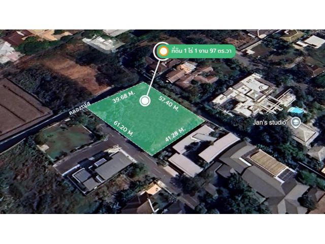 ที่ดินหมู่บ้านนวธานี สนามกอล์ฟ ที่ดินเปล่าถมแล้ว 597 ตารางวา