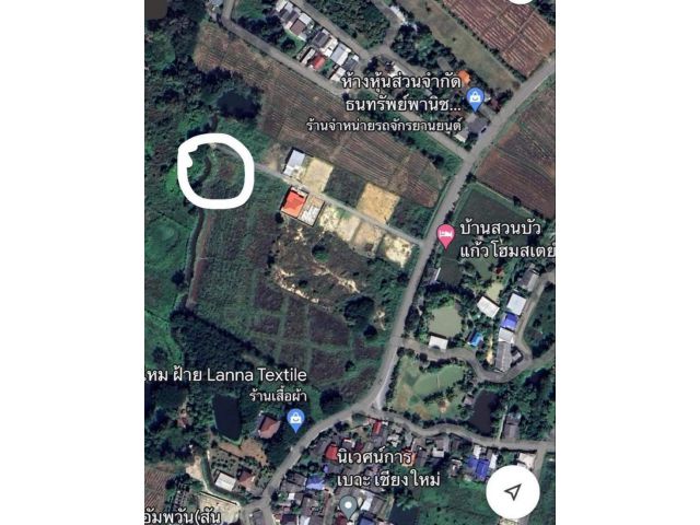 ขายที่ดิน 125 ตรว. ตำบลสำราญราษฎร์ อำเภอดอยสะเก็ด จังหวัดเชียงใหม่ เดินทางสะดวก ใกล้แหล่งชุมชนและสถานที่สำคัญ