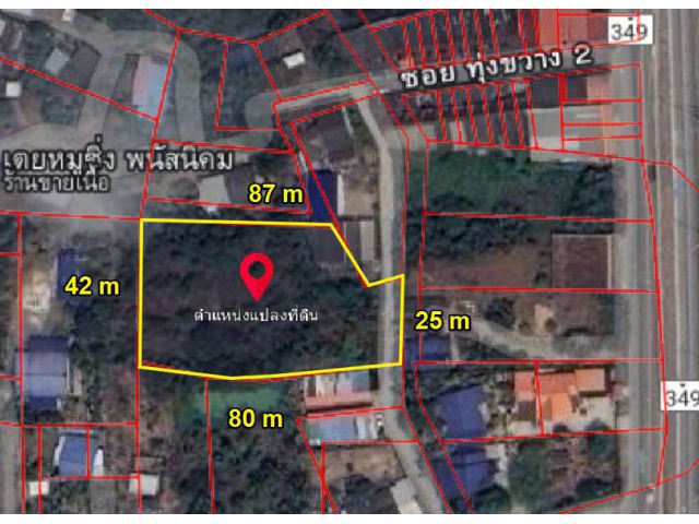 ขายที่ดินถมแล้วพนัสนิคม 1 ไร่ ทุ่งขวางซอย4 ใกล้ถนนเส้นจารุวร349-100เมตร จ.ชลบุรี
