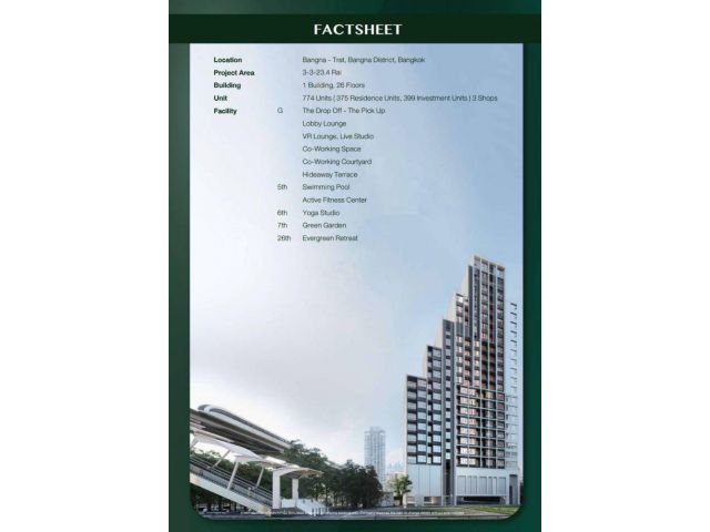 CM04320 ขายดาวน์ ออริจิ้น เพลส บางนา Origin Place Bangna (IP Program) การันตี Yield 5% นาน 3 ปี