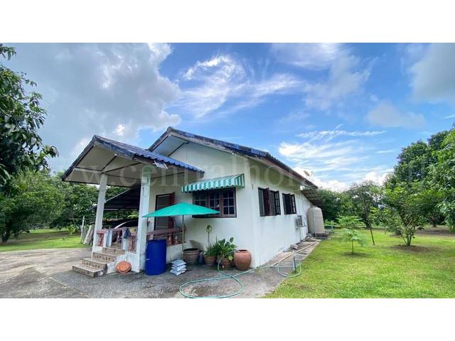 ที่ดิน พร้อมบ้านเดี่ยว ชั้นเดียว 2-3-97 ไร่ วังกระโจม - นครนายก