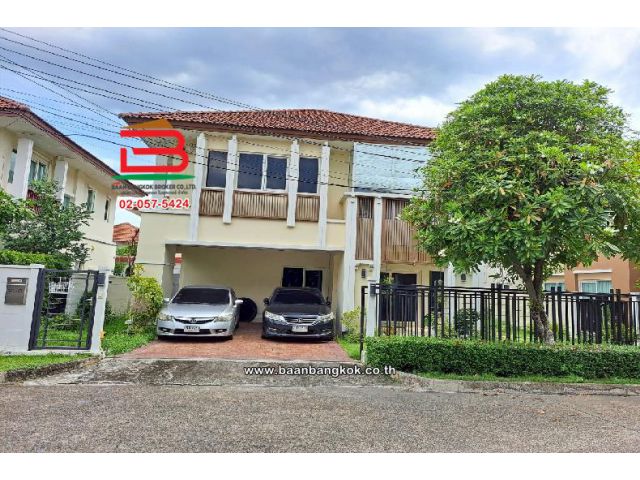 บ้านเดี่ยว โครงการ เดอะเซนโทร สุขาภิบาล 5 เนื้อที่ 60 ตร.ว (สุขาภิบาล 5 ซอย 76) ใกล้ไปรษณีย์ไทยสายไหม เขตสายไหม กรุงเทพ