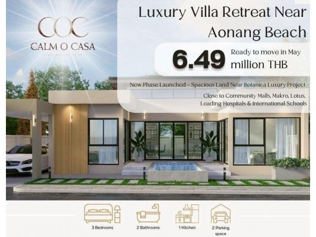 Version  Luxury Pool Villa Near the Beach – Almost Ready for You! We’re 80% complete  and opening doors this September