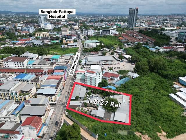 ขายที่ดินพัทยา 1-2-27 ไร่ ทำเลเศรษฐกิจ โพธิสาร-นาเกลือ ใกล้ทะเล