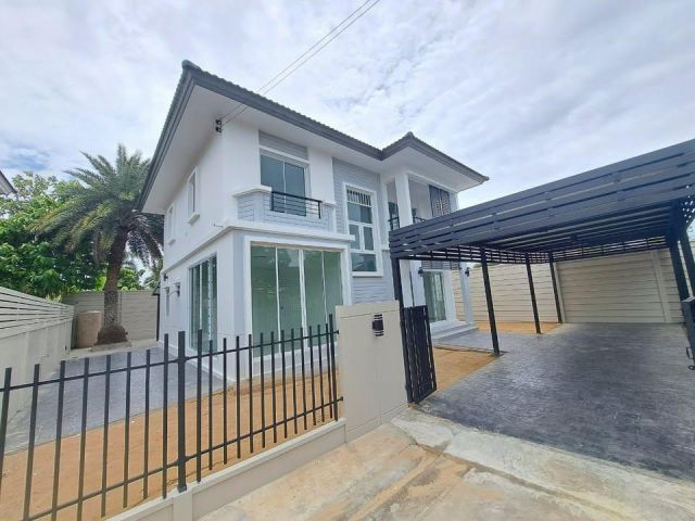 บ้านเดี่ยว พฤกษาวิลเลจ ซีนเนอรี่ 28 บางใหญ่ (ซอยแก้วอินทร์) หลังมุม  ทิศหน้าบ้าน ใต้