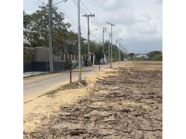 ที่ดินถมแล้ว บางบ่อ สมุทรปราการ 90 ตร.ว. เข้า-ออกสะดวก เจ้าของขายเอง