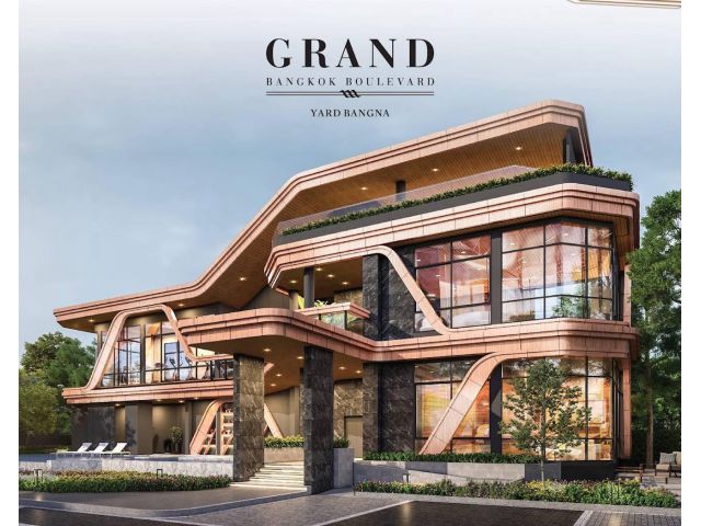 บ้านเดี่ยว 3 ชั้น Grand Bangkok Boulevard Yard Bangna ใกล้เมกาบางนาและสนามบินสุวรรณภูมิ