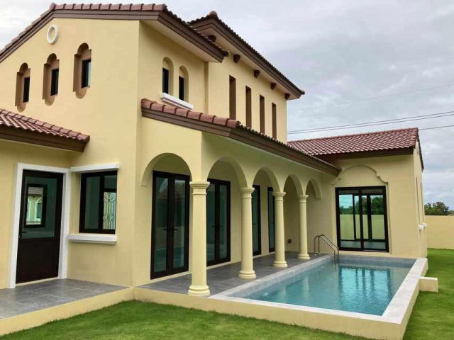 H809 ขายบ้านเดี่ยว ราคาสุดพิเศษ Pool Villa โครงการสุดหรู สไตล์ ทัสคานี่ ขายเพียง 7.9 ล้านบาท