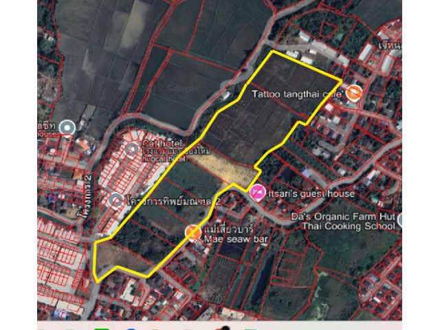 L605 ขายที่ดินเปล่าติดถนนผังส้ม 28-0-43.1 ไร่ (ต.สันนาเม็ง อ.สันทราย จ.เชียงใหม่)