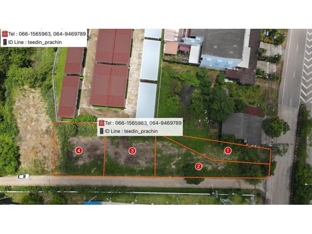 ️ขายที่ติดถนน 304 ที่ดินถมดินแล้ว เนื้อที่ 3 งานเศษ ที่แหล่งธุรกิจ ทำเลดี