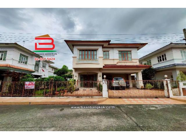 บ้านเดี่ยว หมู่บ้าน นันทวัน วงแหวน-รัตนาธิเบศร์ เนื้อที่ 66 ตรว.ใกล้เซ็นทรัล เวสต์เกต อำเภอบางใหญ่ จังหวัดนนทบุรี