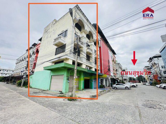 ขายอาคารพานิชย์ ห้องมุม  ถนนสุขุมวิท ตำบลทุ่งสุขลา อำเภอศรีราชา จังหวัดชลบุรี