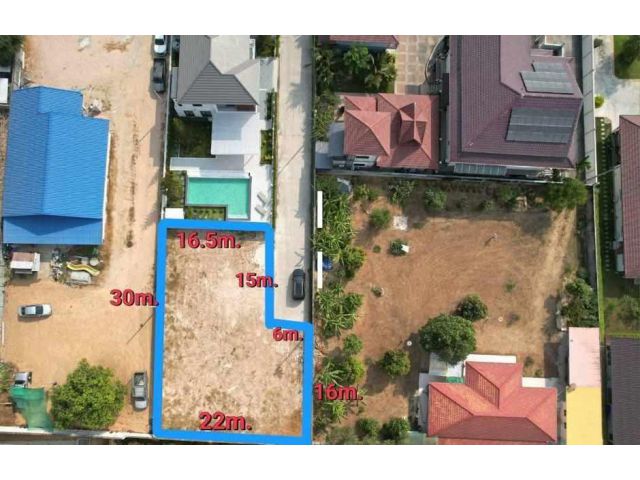 L66 ขายที่ดินอยู่ในโครงการ ห้วยใหญ่ เหมาะสร้างบ้านพูล น้ำ ไฟ พร้อม