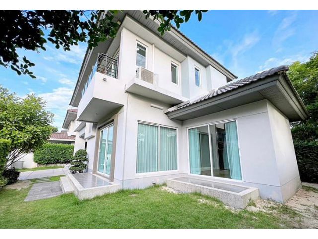 U1378 ให้เช่าบ้านเดี่ยว 2 ชั้น โครงการหรู บ้านหลังมุมพร้อมเฟอร์ครบ หมู่บ้านไลฟ์ บางกอก บูเลอวาร์ด รังสิต Life Bangkok Bo