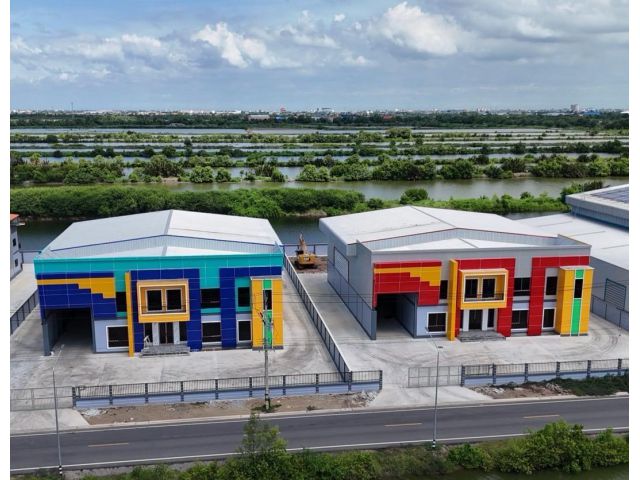 ประกาศขายโรงงาน/โกดัง สร้างใหม่ 1.5 ไร่ ใกล้นิคมสินสาคร โคกขาม พระราม 2 สมุทรสาคร