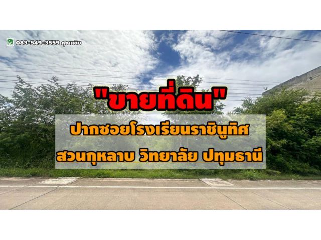 ขายที่ดิน เนื้อที่ 60 ตร.ว. ต.พืชอุดม อ.ลำลูกกา จ.ปทุมธานี