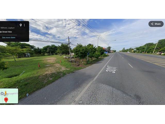 ขายที่ดินบ้านสวน12ไร่2งาน 12ล. ถนนใหญ่3017 พัฒนานิคม ลพบุรี