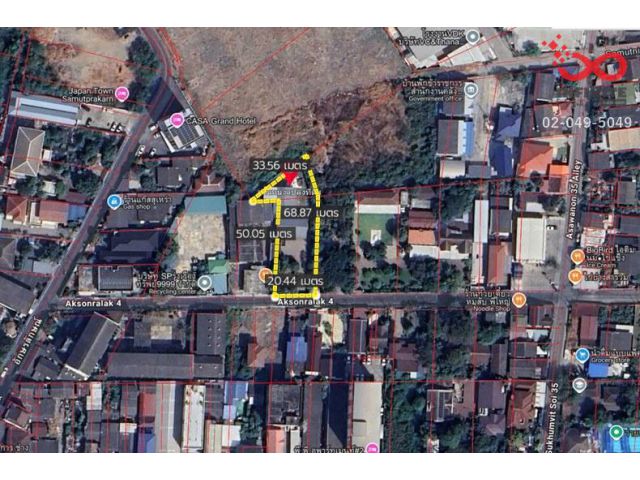 ขายบ้านพร้อมที่ดิน 322ตร.วา ถนนสุขุมวิท สมุทรปราการ ใกล้ BTS ปากน้ำ