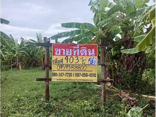 ขายที่ดินสวย 9-0-3ไร่  ทำเลสวย ใกล้แหล่งชุมชน  ท่ามะกา  กาญจนบุรี
