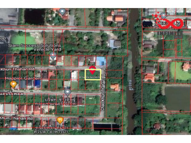 ขายที่ดิน 119 ตร.วา แฮปปี้เพลสพาร์ค ร่มเกล้า-เจ้าคุณทหาร ใกล้สุวรรณภูมิ