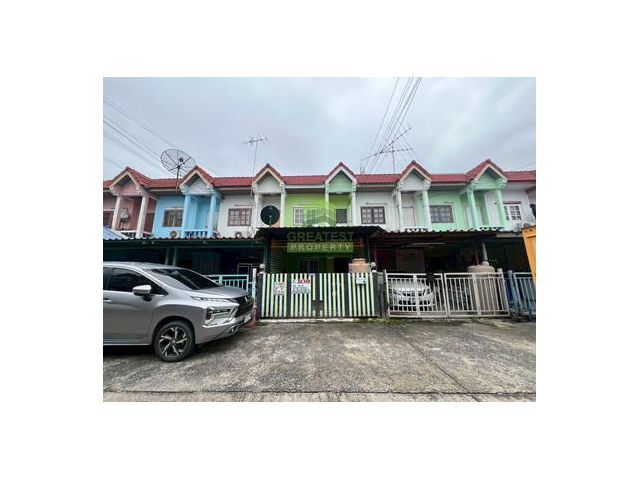 หมู่บ้านสมหวังทรัพย์หมื่นแสน เทพกุญชร 42 ขายด่วน ทาวน์เฮ้าส์ 2 ชั้น เนื้อที่ 16 ตร.ว ทำเลดี ต่อเติมครบ พร้อมอยู่