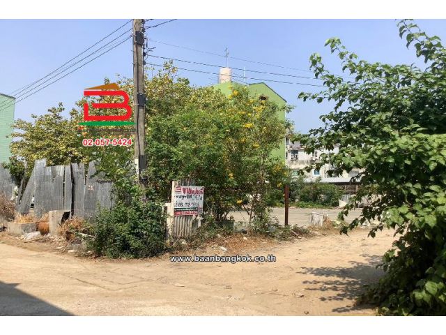 ที่ดินเปล่า แปลงมุม ซอยลาดกระบัง 4 เนื้อที่ 242 ตร.ว (ใกล้สนามบินสุวรรณภูมิ) แขวงลาดกระบัง เขตลาดกระบัง กรุงเทพมหานคร