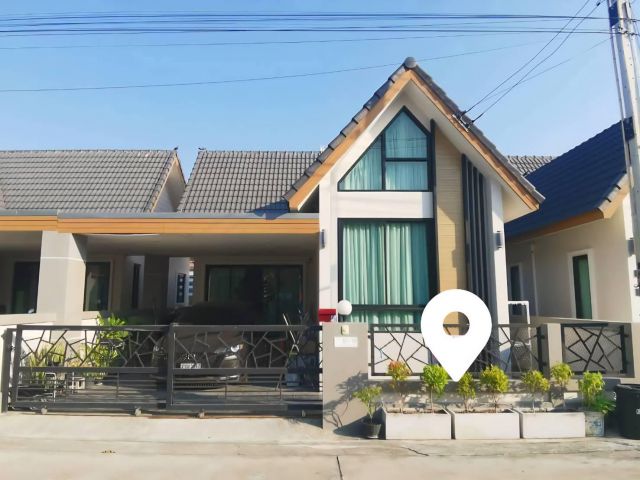ขายถูกมาก!! บ้านชั้นเดียว แต่งสวย พร้อมเฟอร์ อ.บ้านฉาง จ.ระยอง ใกล้โรบินสัน โลตัส หาดน้ำริน  นิคมฯ