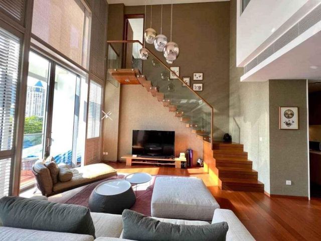 ขายคอนโด Duplex The Sukhothai Residences ห้องขนาด 156.8 ตรม Fully Furnished พร้อมเฟอร์นิเจอร์