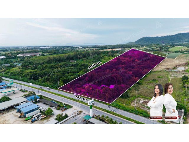 ที่ดินทำเลทองใกล้ถนนสาย 36 ติดถนน 3376 นิคมพัฒนา ระยอง 25-0-54.7 ไร่