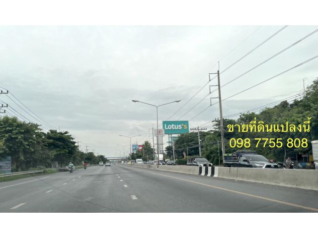 ขายที่ดิน 50 ไร่ ติดถนนรังสิต นครนายก ใกล้โลตัสคลอง 7 ธัญบุรี 098 7755 808