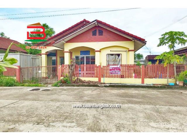 บ้านเดี่ยว 1 ชั้น บ้านสวนธนพร ลำลูกกาคลอง8 เนื้อที่ 59.8 ตรว. ถนนลำลูกกา อ.ลำลูกกา ปทุมธานี