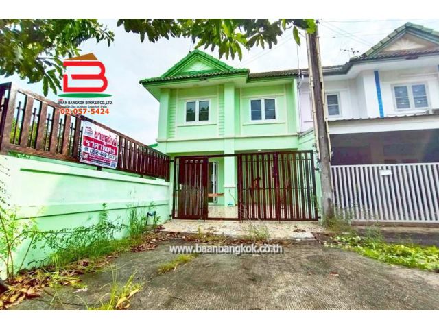 ทาวน์เฮาส์ บ้านพฤกษา 24 เนื้อที่ 28 ตรว. ถนนสุวินทวงศ์ ต.ศาลาแดง อ.บางน้ำเปรี้ยว จ.ฉะเชิงเทรา