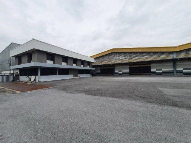 ให้เช่าโกดังพร้อมสำนักงาน 10500 ตร.ม. เนื้อที่ 6 ไร่ ถนนปู่เจ้าสมิงพราย สมุทรปราการ พื้นที่สีม่วง