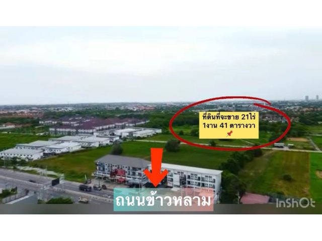 ที่ดินใกล้ถนนข้าวหลาม 21-1-41ไร่ ไร่ละ 8.5ล้าน ต.ห้วยกะปิ อ.เมือง จ.ชลบุรี ที่ดินติดถนนสาธารณะสองด้าน ที่ดินทำเลดีมาก