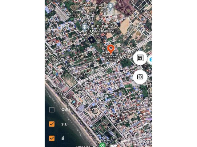 ที่ดินใกล้ถนนข้าวหลาม 5ไร่ 59ตรว. ไร่ละ 16.5ล้าน ต.แสนสุข อ.เมือง จ.ชลบุรี  ที่ดินติดถนนทางหลวงเทศบาลหน้ากว้างประมาณ 85m