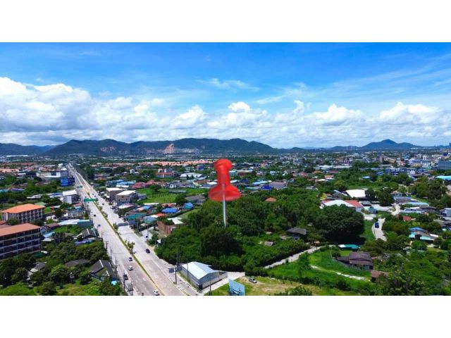 ที่ดินติดถนนข้าวหลามขาเข้าบางแสน 4-1-66ไร่ เหมา 72ล้าน ต.บ้านปึก อ.เมือง จ.ชลบุรี  ที่ดินทำเลดีมากติดถนน2ด้าน