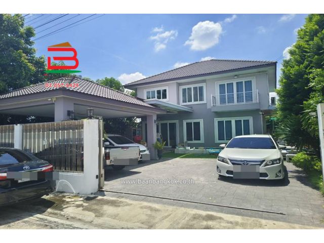 บ้านเดี่ยว หมู่บ้าน KIN หทัยราษฎร์ 37 เนื้อที่ 1 งาน คลองสามวา กรุงเทพมหานคร